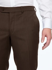 Pantalon habillé à faux uni