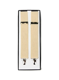 Beige Crossed Suspender