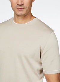 T-Shirt à col rond en tricot