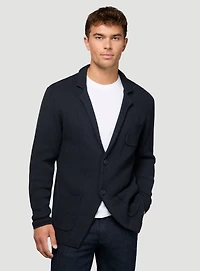 Cardigan marine en tricot