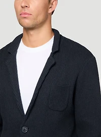 Cardigan marine en tricot