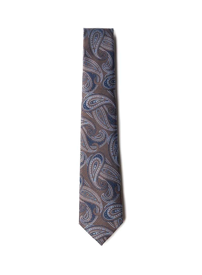 Cravate à motif paisley