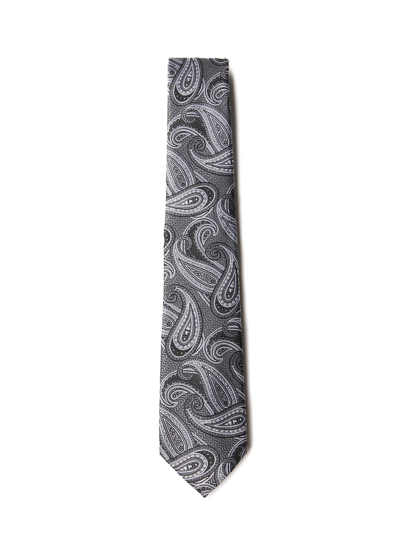 Cravate à motif paisley