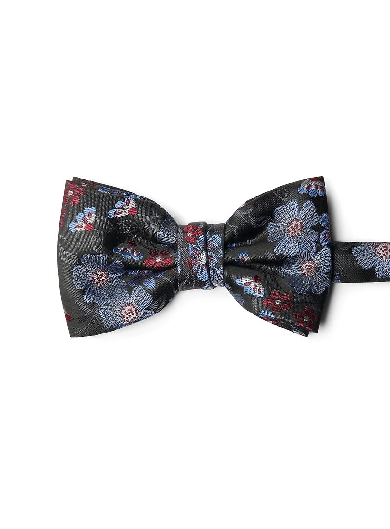 Blue Flower Bow Tie