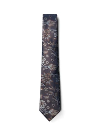 Navy Flowers Tie