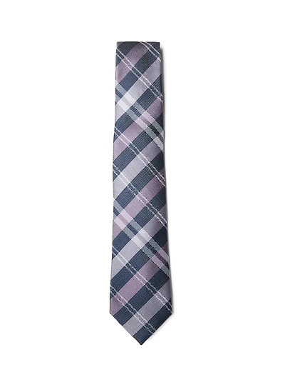 Purple Checked Tie