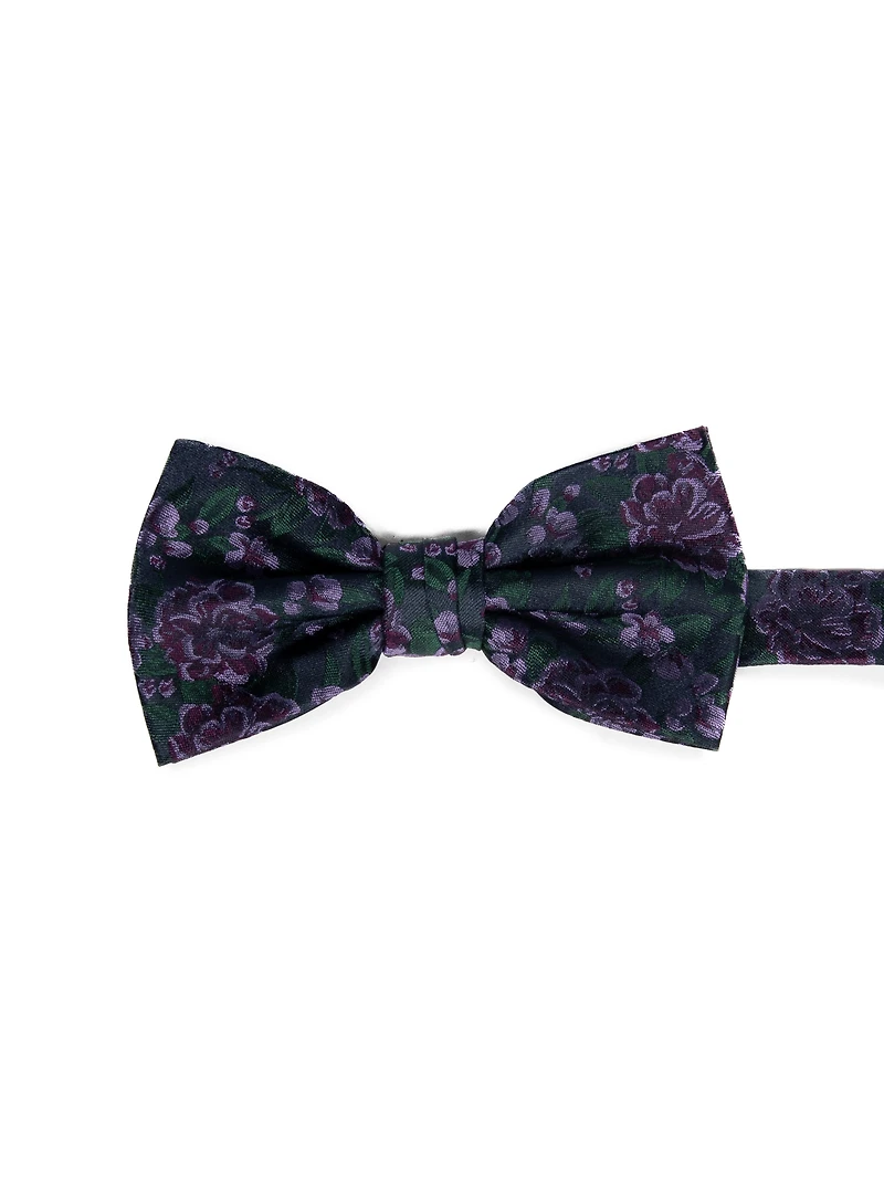 Purple and Green Bow Tie