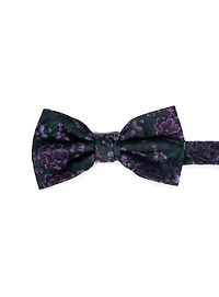 Purple and Green Bow Tie