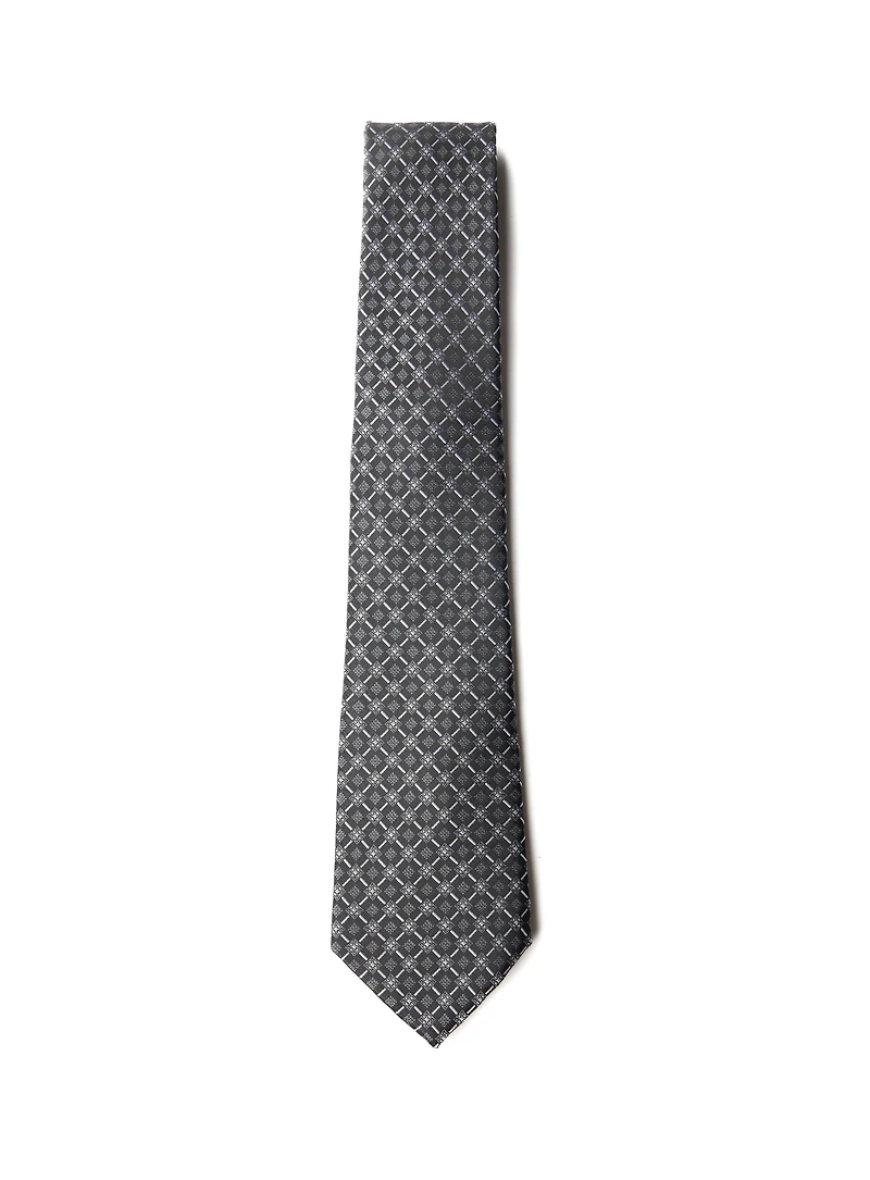 Black Tie with Micro Squares