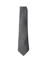 Black Tie with Micro Squares