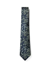 Cravate à motif floral