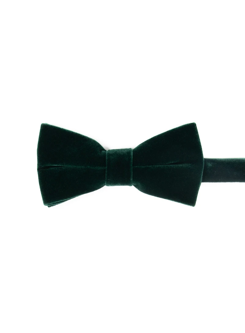 Green Velvet Bow Tie