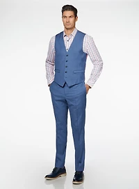 Veste bleue hachurée