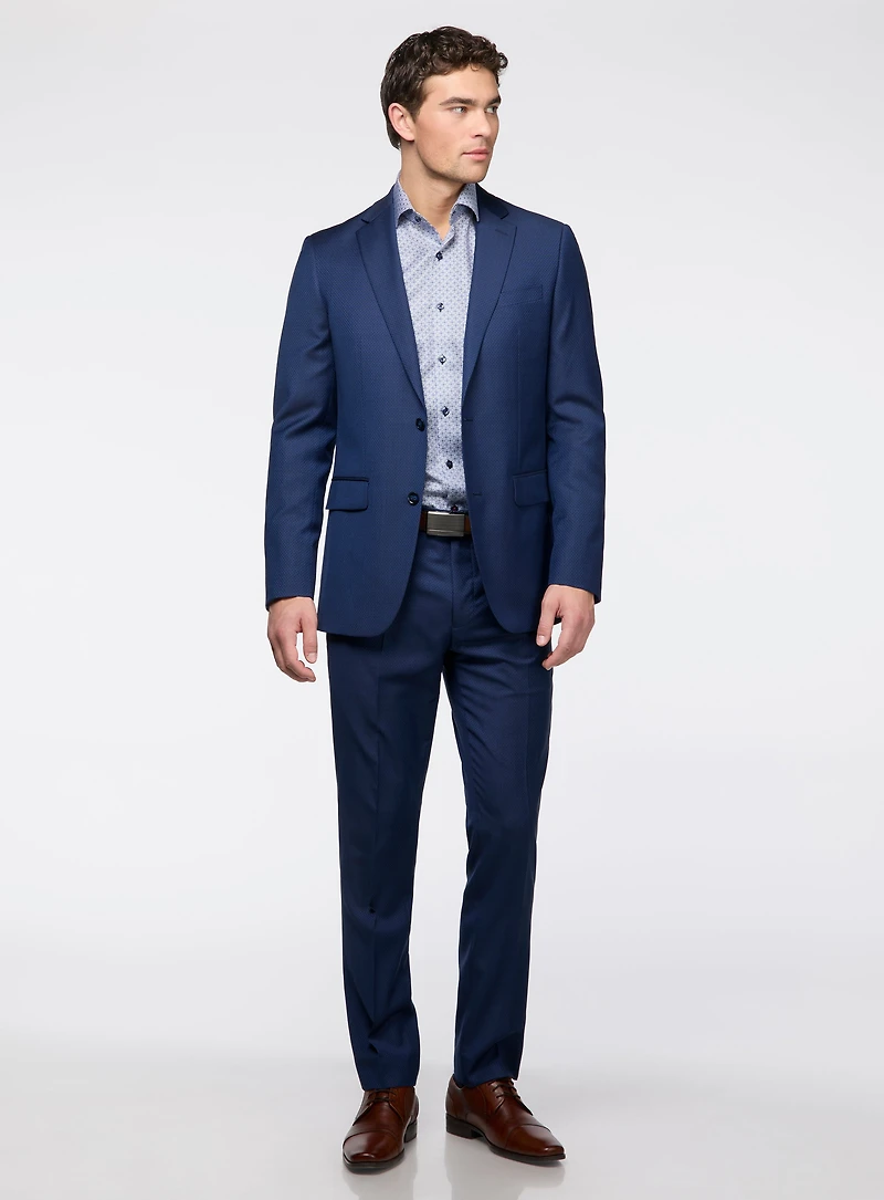 Royal Blue Micro Textured Suit