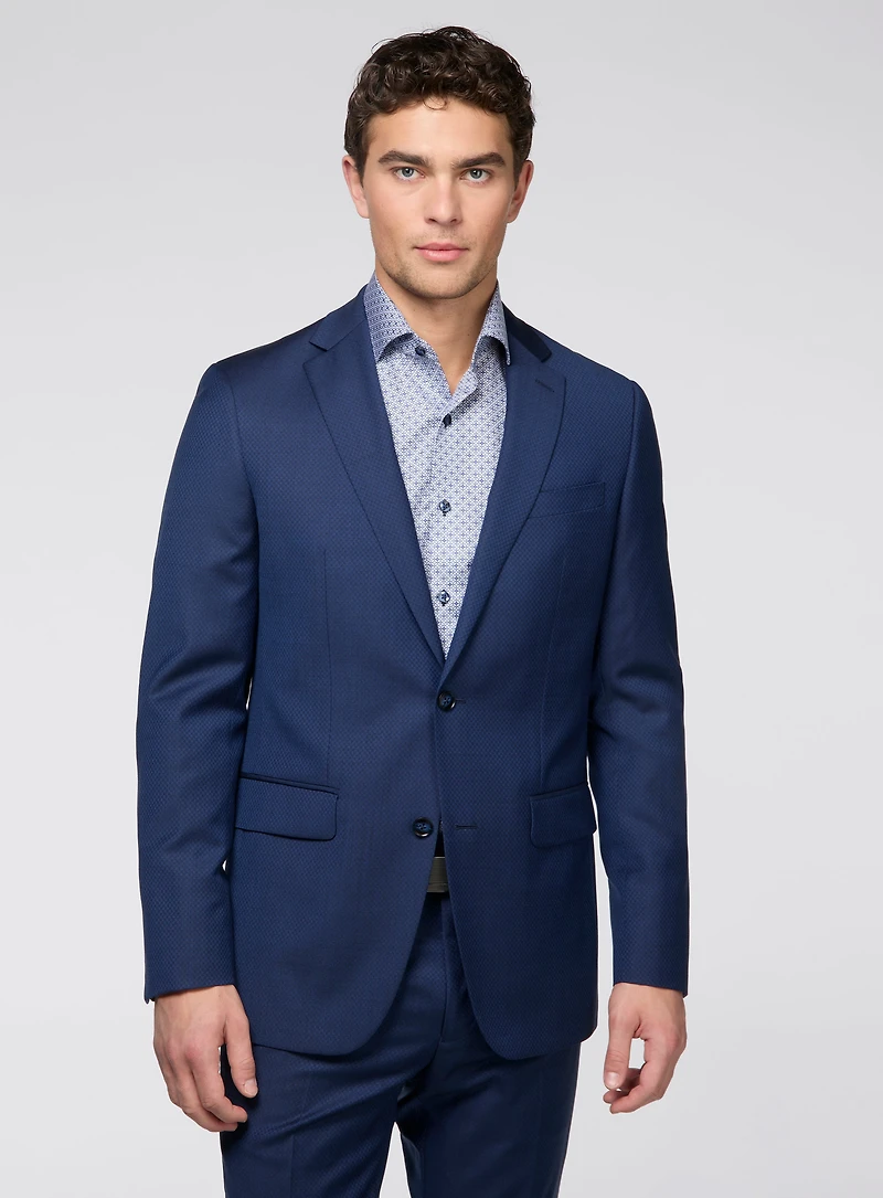 Royal Blue Micro Textured Suit