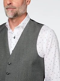 Veste en laine brossée charbon