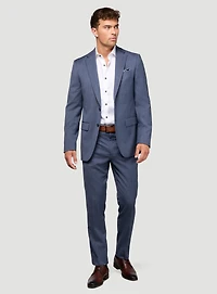 Subtle Blue Plaid Suit