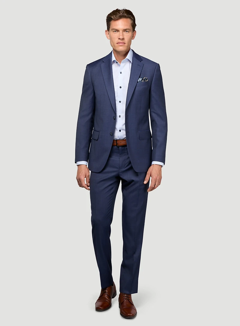 Navy Striped Suit