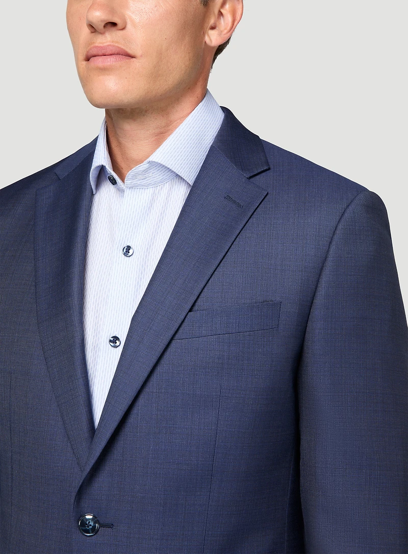 Navy Striped Suit
