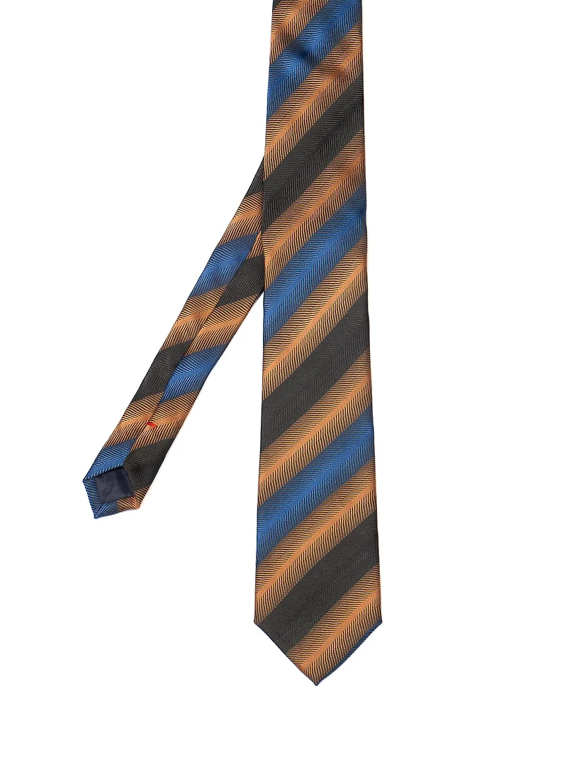 Rust Multi Striped Tie