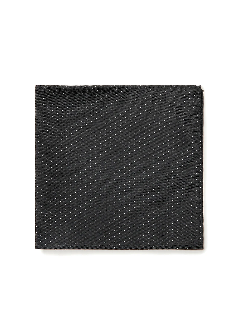 Black Dots Pocket Square