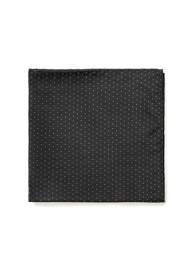 Black Dots Pocket Square