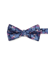 Blue Tropical Bow Tie