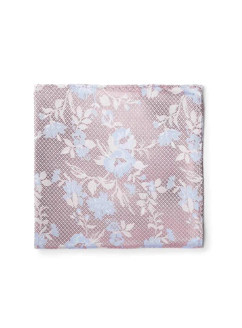 Pink Floral Pocket Square