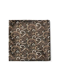 Swirl Patterned Pocket Square