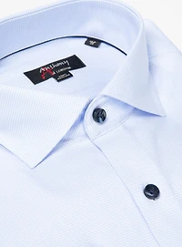 Chemise sans repassage à faux uni