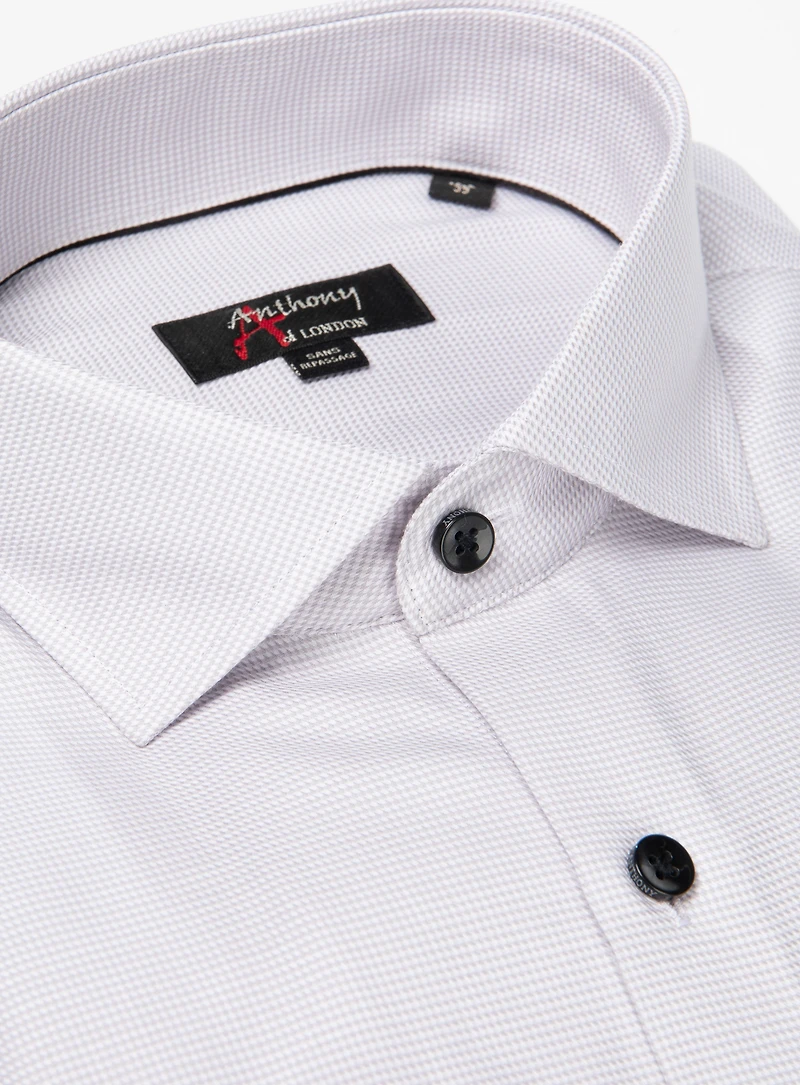Chemise sans repassage à faux uni