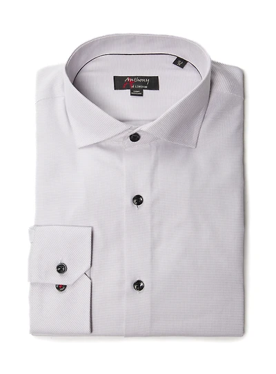 Subtle Pattern Non-Iron Dress Shirt