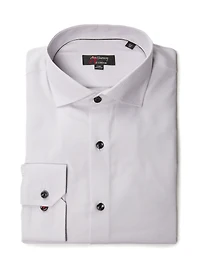 Chemise sans repassage à faux uni