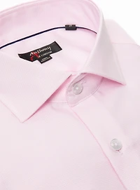 Chemise sans repassage à faux uni