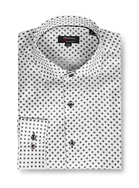 Chemise sans repassage à imprimé de trèfles