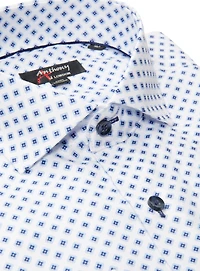 Chemise sans repassage à imprimé de trèfles