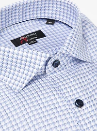 Houndstooth Print Non-Iron Shirt