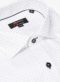 Pixel Print Non-Iron Shirt
