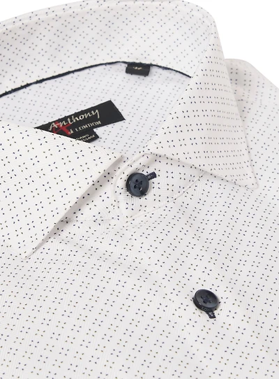 Non-Iron Pixel Print Shirt