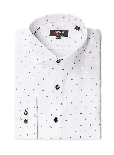 Ornaments Print Non-Iron Shirt