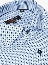 Chemise sans repassage à imprimé de billes