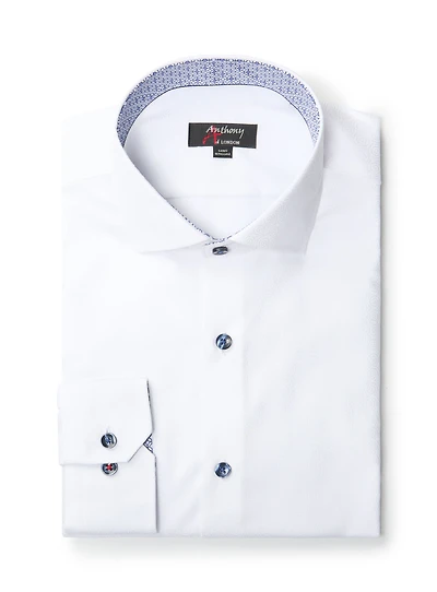 Chemise sans repassage à motif de tourbillons