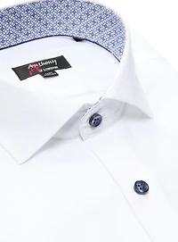 Chemise sans repassage à motif de tourbillons