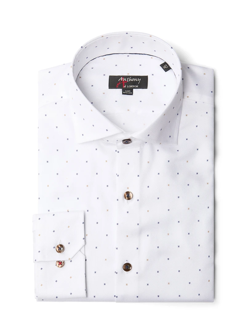 Star Print Non-Iron Shirt