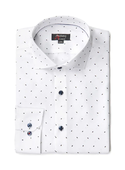 Elliptical Print Non-Iron Shirt