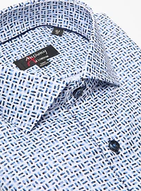 Chemise sans repassage à motif aquarelle