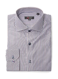 Chemise sans repassage à rayures