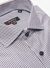 Chemise sans repassage à rayures