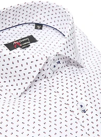 Chemise sans repassage à motif de vecteurs