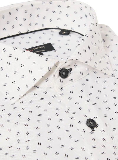 Chemise sans repassage à motif de bobines